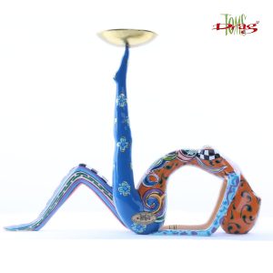 Escultura en Marmolina Acróbata ¨L¨