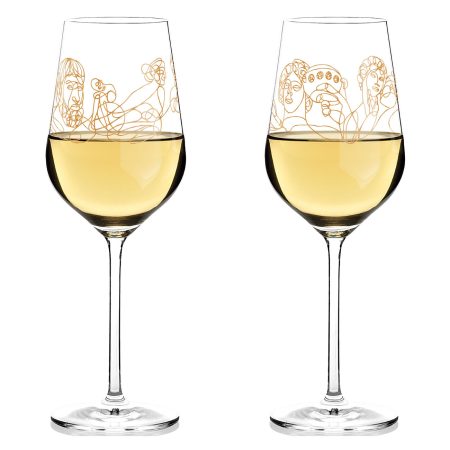 Copas para Vino Blanco Mythology Gold Set*2 - Imagen 3