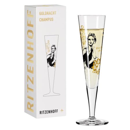 Copa para Champagne Oro y Platino 8282