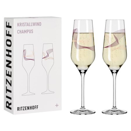 Copas para Espumante Kristallwind PU Set*2 - Imagen 2
